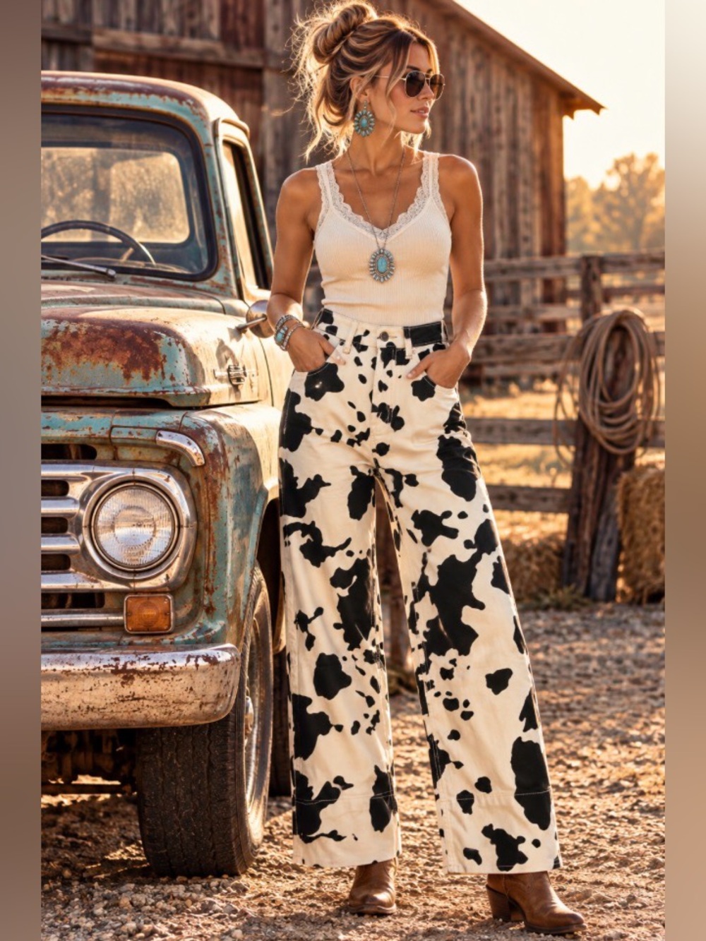 The Moo Cow wide leg jean